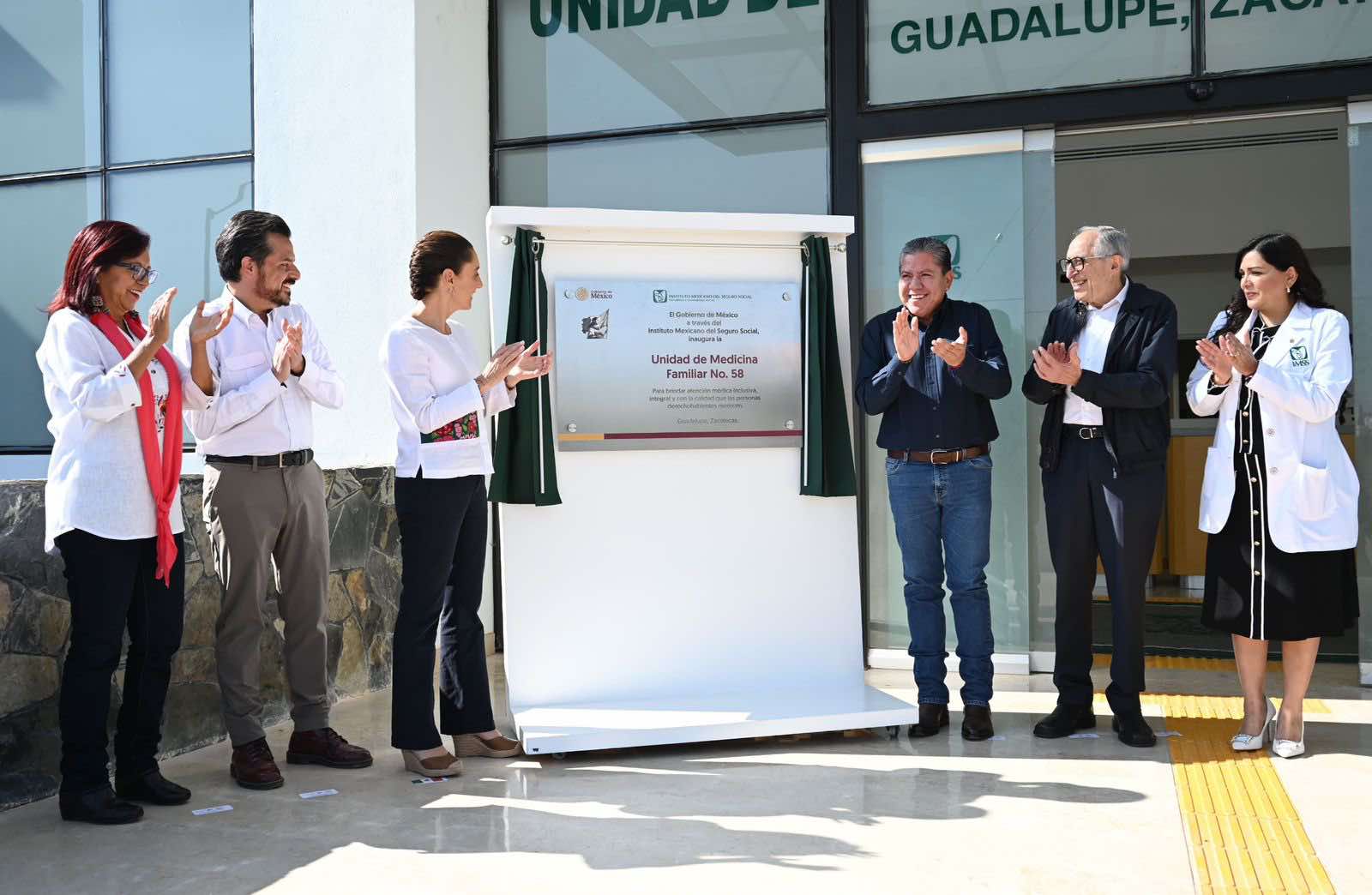 INAUGURA CLAUDIA SHEINBAUM UNIDAD DE MEDICINA FAMILIAR NO. 58 EN ZACATECAS