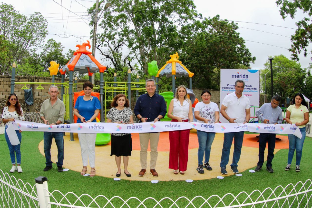 INAUGURA ALEJANDRO RUZ PARQUE DE LA COLONIA MÉXICO EN MÉRIDA