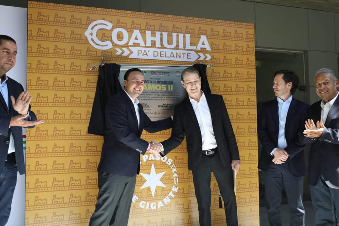 ANUNCIA MANOLO JIMÉNEZ INVERSIÓN DE 10 MIL 800 MDP DEL GRUPO DEACERO