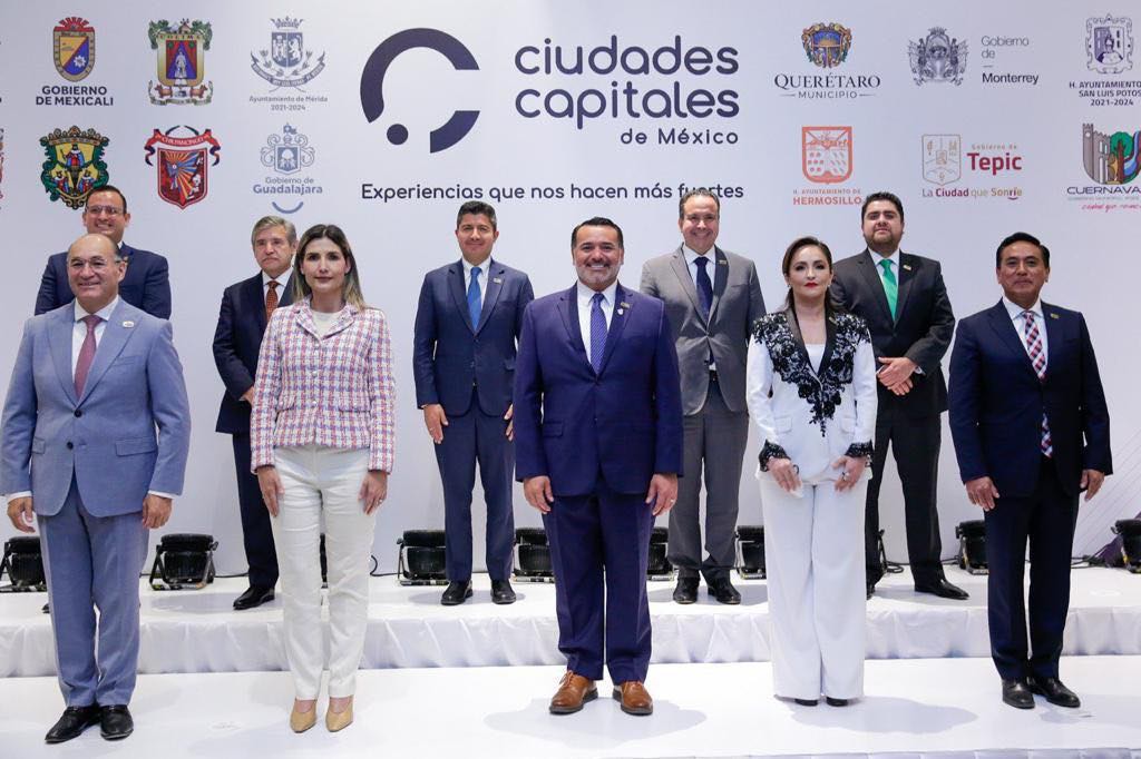 NACE LA ASOCIACIÓN DE CIUDADES CAPITALES DE MÉXICO; LA PRESIDE RENÁN BARRERA