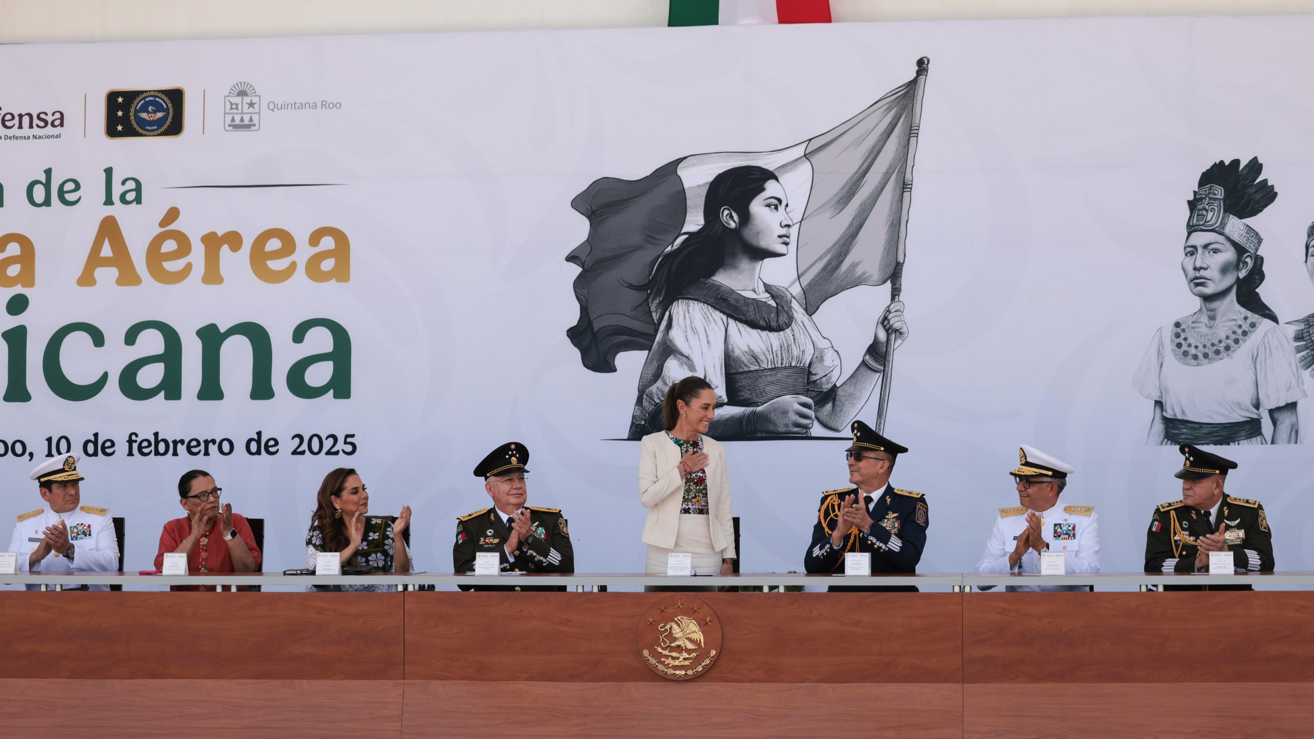 CONMEMORA CLAUDIA SHEINBAUM CONMEMORA EL 110 ANIVERSARIO DE LA FAM E INAUGURA LA BASE AÉREA MILITAR #20