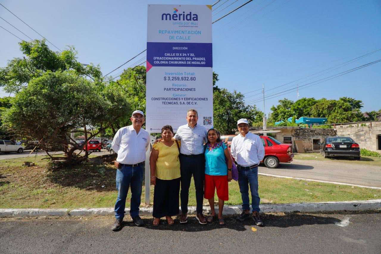 ENTREGA AYUNTAMIENTO DE MÉRIDA MÁS VIALIDADES PARA MEJORAR LA CONECTIVIDAD Y LA SEGURIDAD