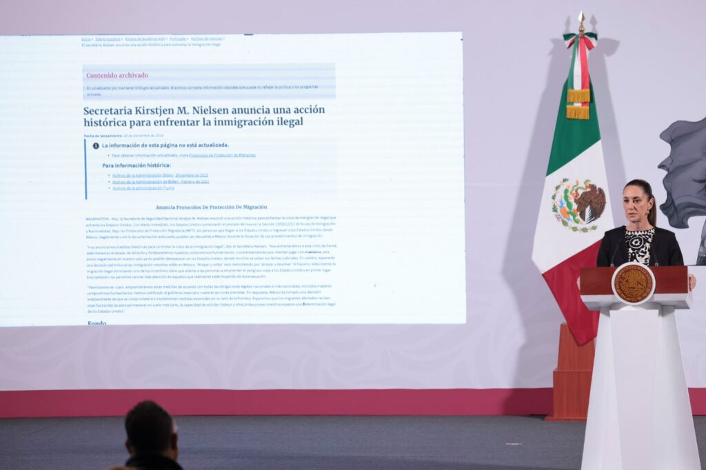 ANUNCIA CLAUDIA SHEINBAUM CENTROS DE ATENCIÓN A MIGRANTES Y APOYO CONSULAR COMO PARTE DE ESTRATEGIA DE REPATRIACIÓN