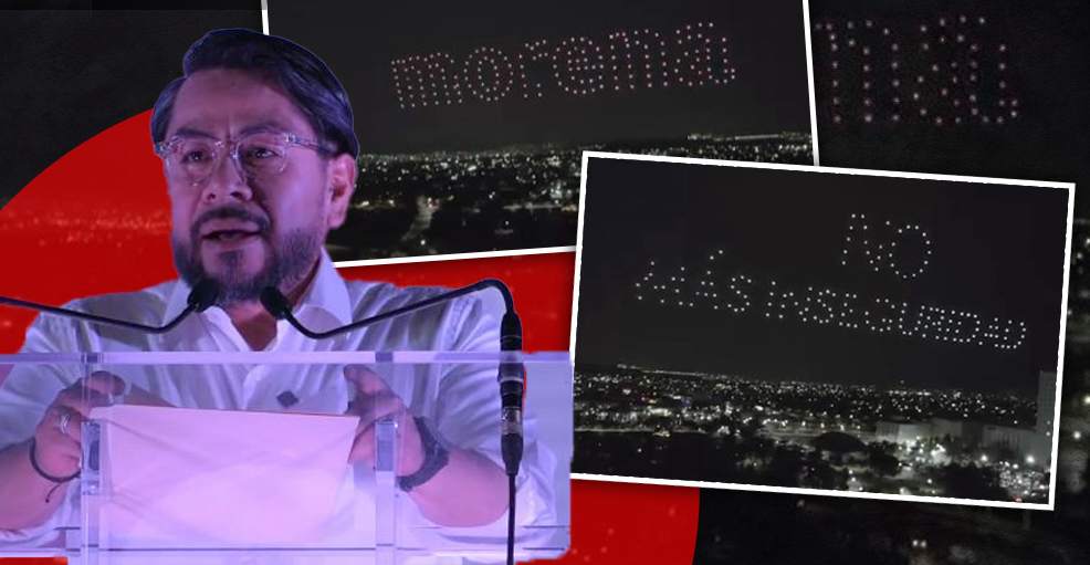 CON DRONES EN EL CIELO INICIA DANIEL SERRANO CAMPAÑA POR LA ALCALDÍA DE CUAUTITLÁN IZCALLI