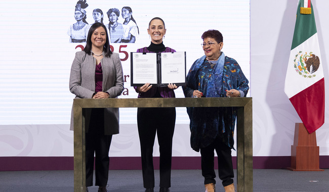 ANUNCIA CLAUDIA SHEINBAUM INICIATIVA CONSTITUCIONAL PARA REFORZAR LA DEFENSA DE LA SOBERANÍA NACIONAL