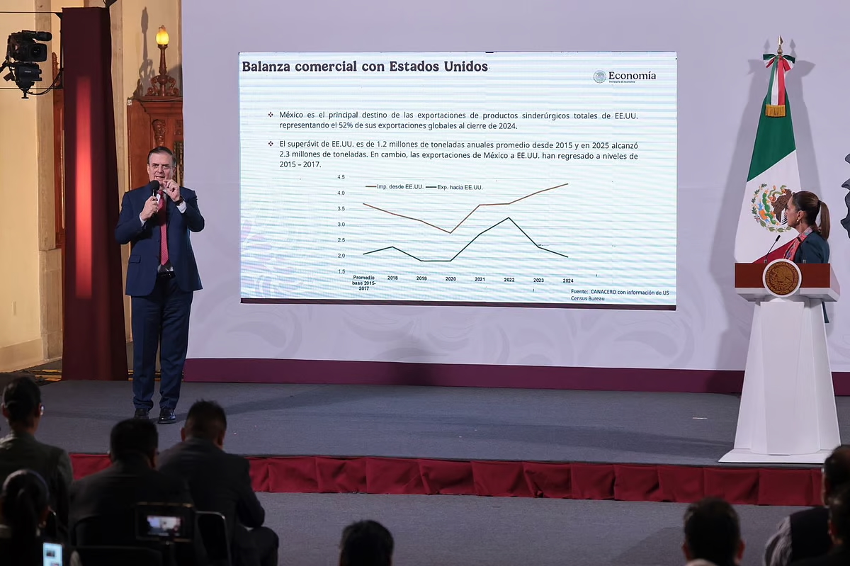“NO ES LÓGICO IMPONER ARANCELES A MÉXICO SOBRE ALUMINIO Y ACERO”: MARCELO EBRARD