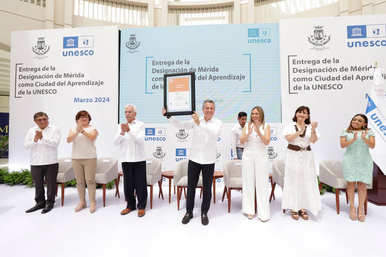 DESIGNA UNESCO A MÉRIDA ‘CIUDAD DEL APRENDIZAJE’