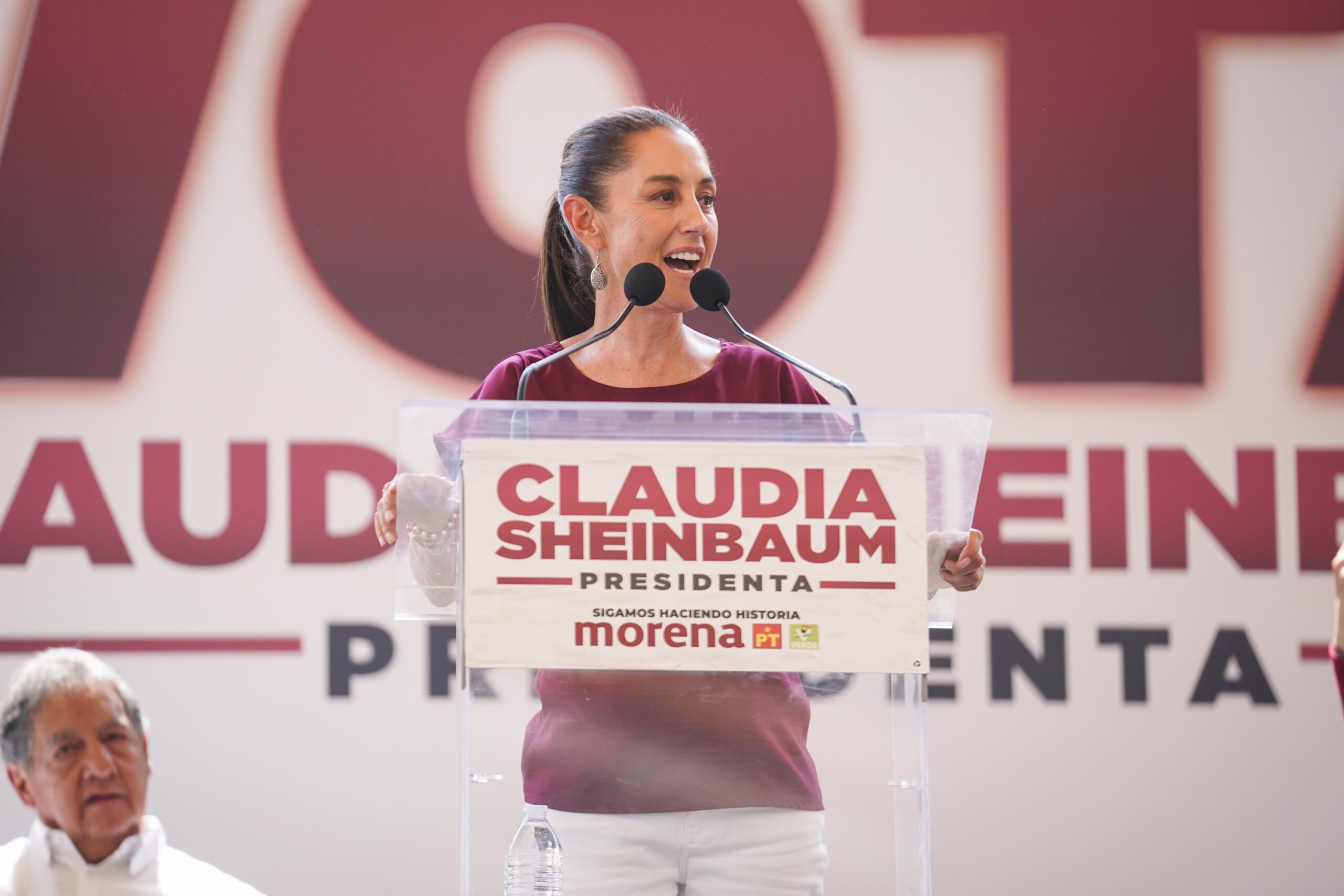 ANUNCIA CLAUDIA SHEINBAUM APOYO EN PROYECTOS DE TRANSPORTE PÚBLICO, ABASTECIMIENTO DE AGUA Y SEGURIDAD EN TEXCOCO