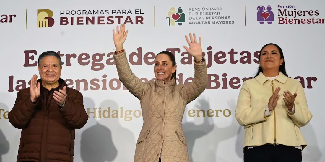 IMPULSAN CLAUDIA SHEINBAUM Y JULIO MENCHACA A LA 4T EN HIDALGO