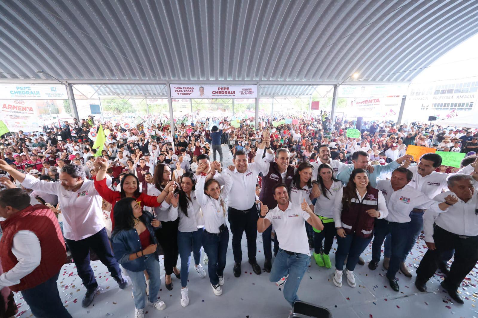 PROMETEN ALEJANDRO ARMENTA Y PEPE CHEDRAUI TRABAJAR POR UNA PUEBLA IGUALITARIA, JUSTA Y SEGURA